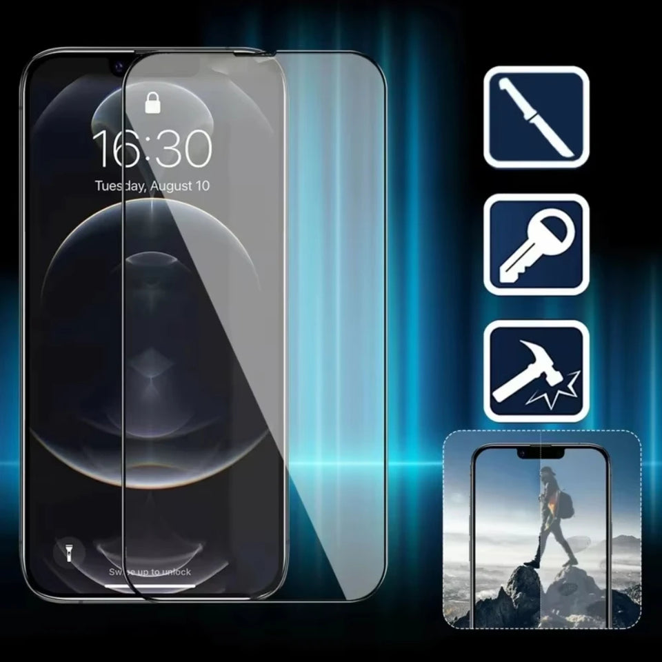 4Pcs Tempered Glass For IPhone 16 15 14 13 12 11 Pro Max Stg Screen Protector For IPhone 12 13 Mini 16E High Definition Glass
