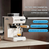 Home Coffee Machine | 1.8L Tank | 9-20 Bar | 20 Grind Levels | Hot & Cold Extract | Espresso/Cappuccino | Milk Frother