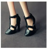 Doll toy accessories shoes high heels black shoes for your BB dolls BBIA31