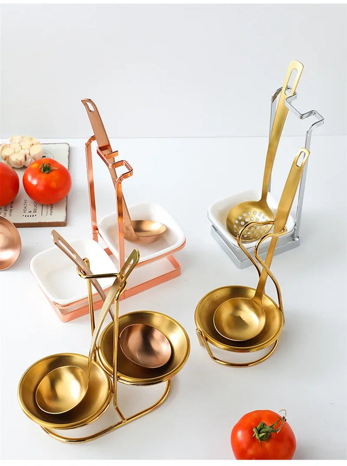 Gadget Multifunctional Portable Spoon Rest for Hotpot Restaurant Food Restaurant Utensil Household Upright Ladle Holder Kitchen