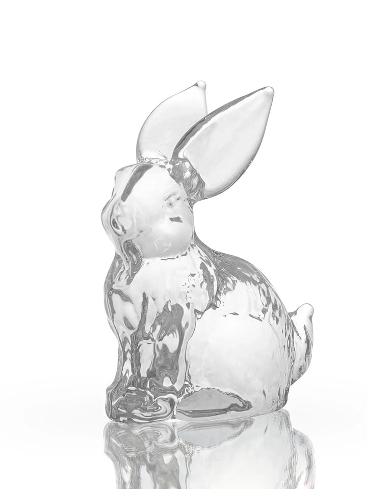 Crystal Rabbit Bunny Figurine Collectibles Spring Easter Decoration Glass Art Animal Paperweight Ornament Creative Gift