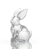 Crystal Rabbit Bunny Figurine Collectibles Spring Easter Decoration Glass Art Animal Paperweight Ornament Creative Gift