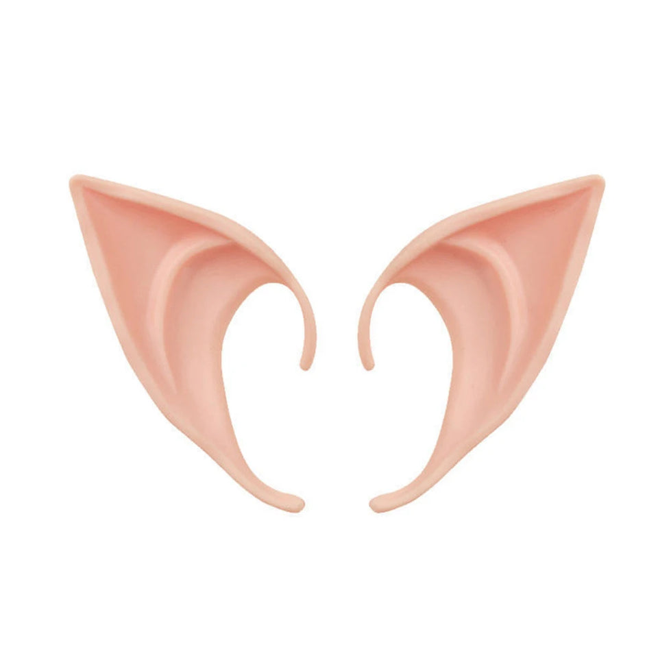 1-10Pairs Party Decor Angel Elf Latex Ears Fairy Cosplay Costume Accessories Halloween Decor Kid Toy Photo Props
