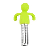 1PC Reusable tea maker Stainless steel tea filter Kitchen Restaurant Garden Accessories Creative humanoid tea filter