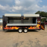 Customized Multi-functional Electric Food Truck Ice Cream, Bubble Tea, Burger BBQ Mobile Kitchen Cart Food Truck For Sale Europe