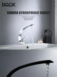 Basin Faucet Modern Bathroom Mixer Tap Black/chrome Wash basin Faucet Single Handle Hot and Cold Waterfall Faucet