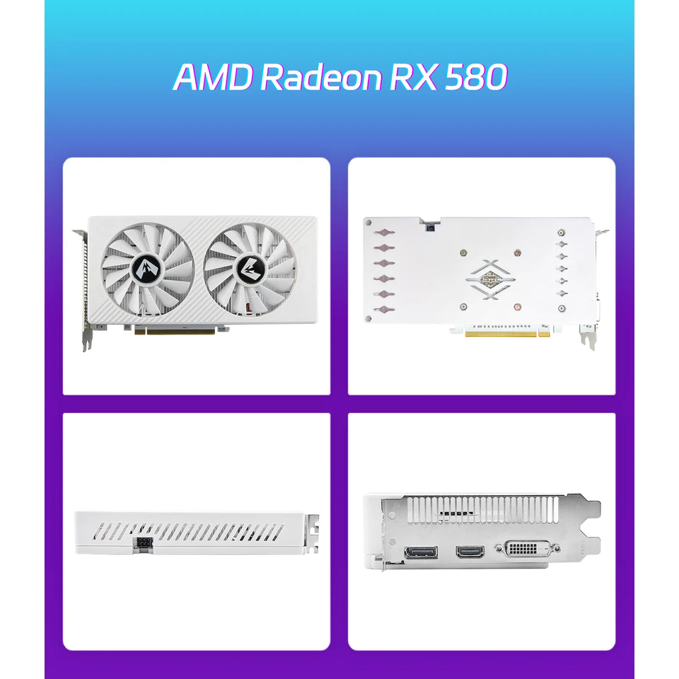 SOYO Graphics Cards radoon RX580 8G GDDR5 Memory Video games Card PCIE3.0x16 GPU Computer Computer Components AMD x 580 8G