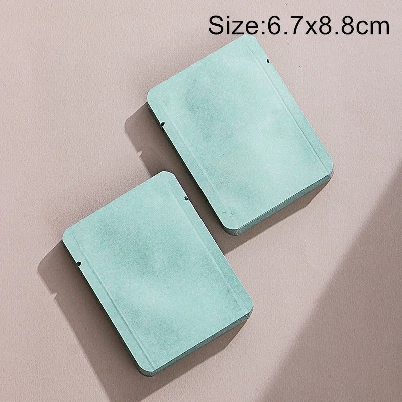 StoBag 200pcs Wholesale Cotton Paper White Packaging Bags Small Heat Sealing for Tea Coffee Powder Storage Pouches Portable