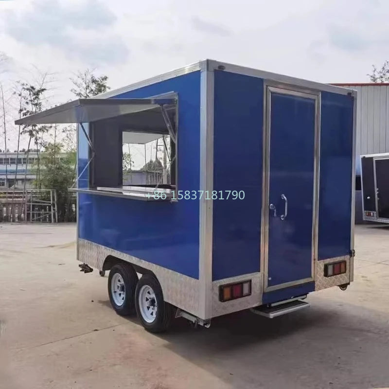 Smart Food Truck Fully Equipped Catering Dining Car Hot Dog Burger Food Cart Ice Cream Coffee Tacos Mobile Food Trailer for US
