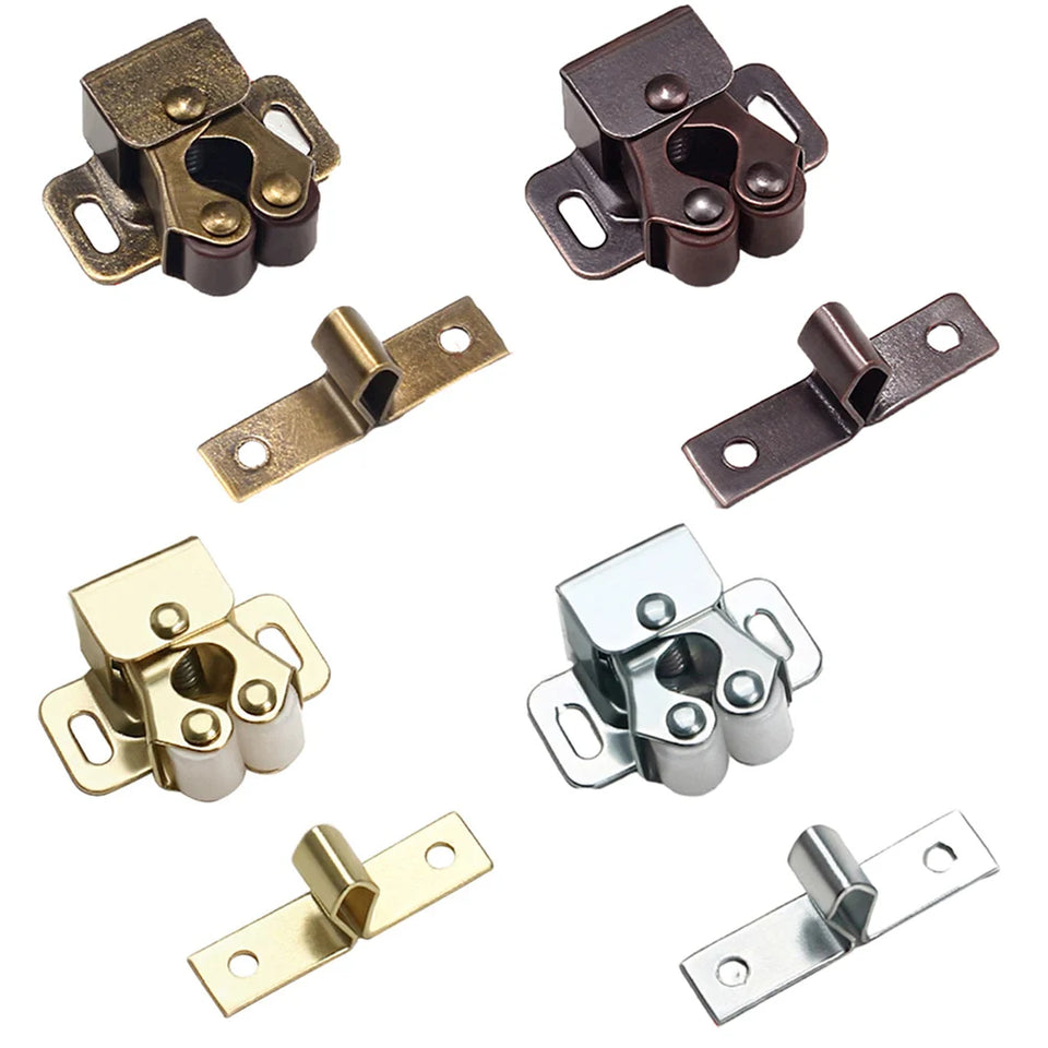 Door Close Latch Stainless Steel For Motorhomes Caravans Boats Double Roller Catch Cupboard Cabinet Door Close Latch