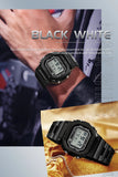 SANDA 2162 Men's Electronic Digital Watch Countdown LED Electronic Night Light Sports Waterproof Men's Electronic Watch