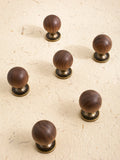 The Furniture Is Made Of Antique Walnut Wood With Solid Brass Small Handles Wardrobe Handles Kitchen Drawers Single-Hole Knobs