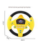 Children Eletric Simulation Steering Wheel Toys Gifts Light Sound Musical Stroller Simulate Driving Car Vocal Toy for Kids