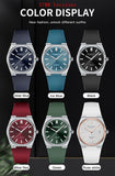 New Specht&Sohne Wine Red Men's Mechanical Wristwatch Miyota Automatic Watches Sapphire Crystal 37MM Stainless Steel Waterproof