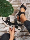 Summer Wedge Sandals for Women 2025 New Fashion Non Slip Beach Shoes Woman Lightweight Casual Platform Plus Size Sandals Women