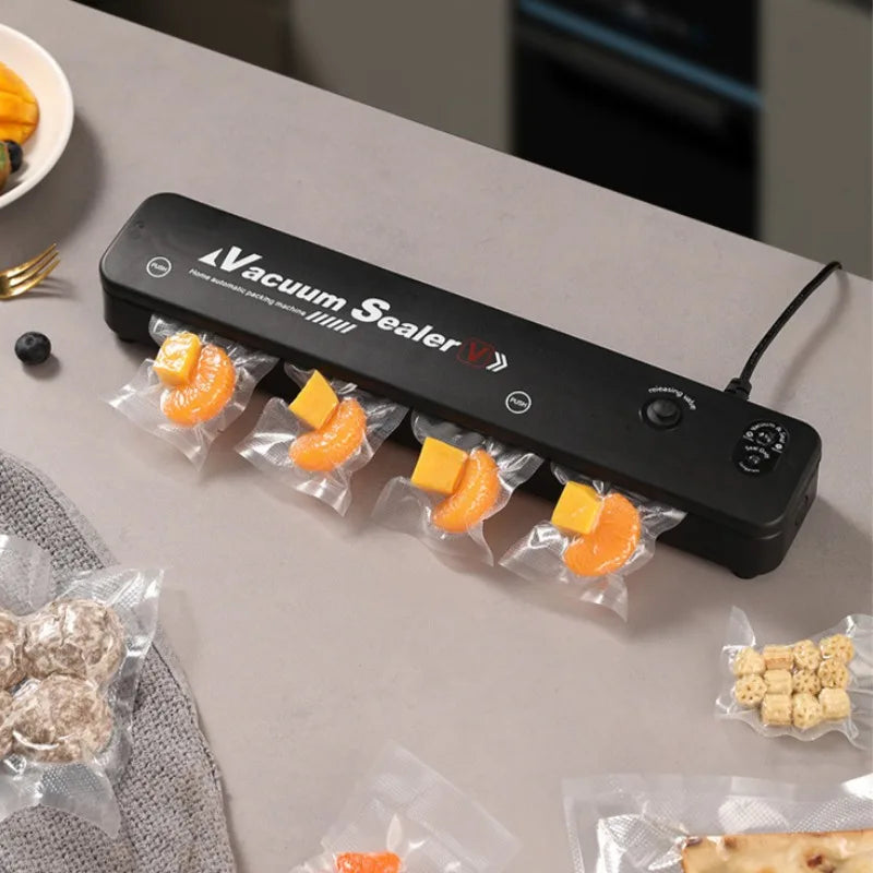 Kitchen Gadgets Food Vacuum Sealer Home Sealing Machine Food Storage Plastic Bags Sealer Portable Food Preservation Machine