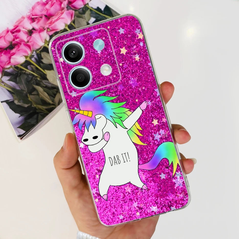 For Xiaomi Redmi Note 13 4G Case Cute Cat Butterfly Cover Soft Silicone Phone Case For Redmi Note 13 Pro Plus Note13 Full Bumper