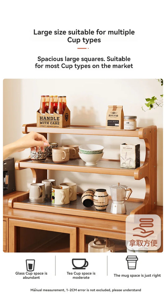 Bamboo Desktop Storage Rack Cup Dish Stationery Holder Books Shelf Bookcases Multi-layer Desk Organizer Office Home Supplies