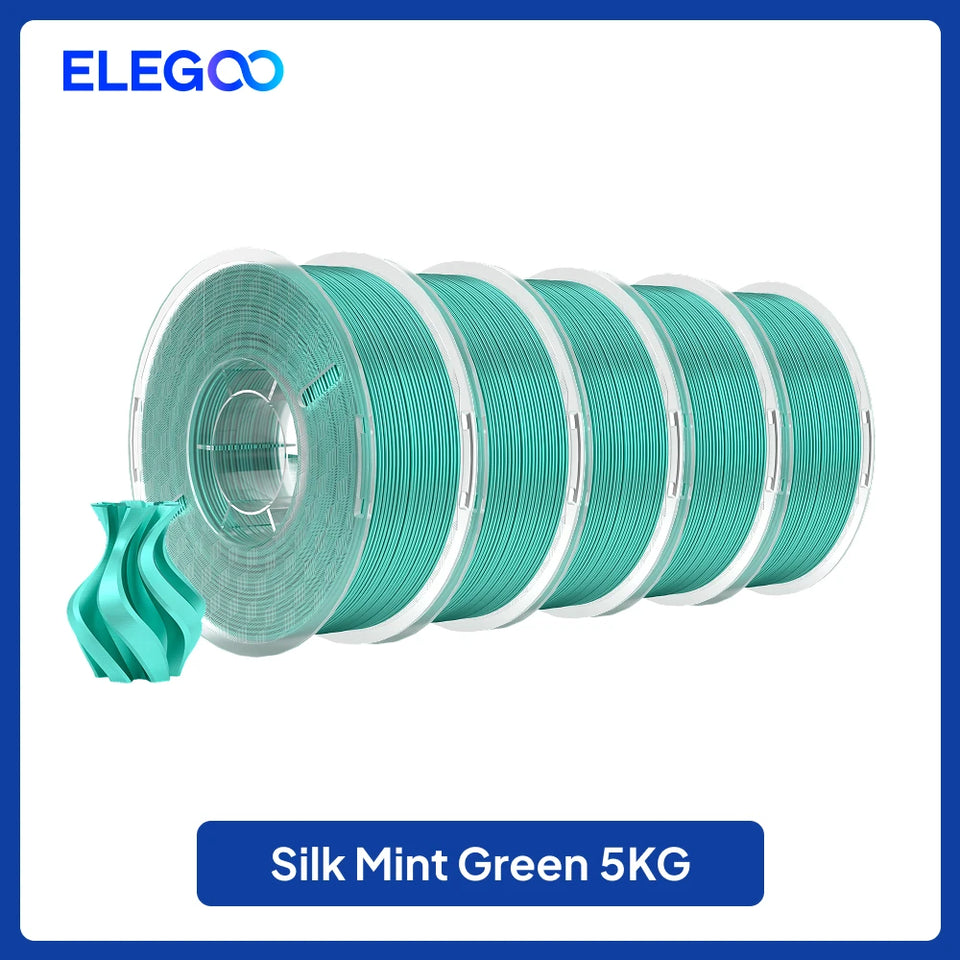ELEGOO 5/10KG Silk Filament PLA 1.75mm 3D Printer Filament for FDM 3D Printers Elegoo PLA for Elegoo Centauri Carbon