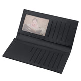 Men's PU Leather Long Clutch, Thin Business Card Holder, Men's Wallet, Brown, Black, Coffee, Pocket Coin Purse, Fashion 2024