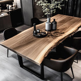 Hotel Restaurant Wooden Dining Table Set 8 Seater Solid Wood Dining Table