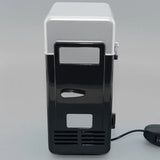 Mini USB Fridge Portable Cooler Beverage Drink Cans Cooler / Warmer Refrigerator for Car Laptop PC Computer Black Red Color 2024