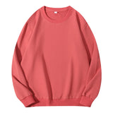 Autumn O-Neck Cotton Women's Sweatshirt Hoodies Basic Loose Casual Women Pullover Solid Sweatshirt Ladies Tops Factory Wholesale
