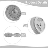 4pcs French-Press Filters Mesh Filter Spiral Plate Cross Plate Replacement 350/600/1000ml For Coffee Machine