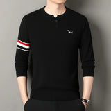 Hot Selling High-Quality Men's Knitted Sweaters New Arrivals O-Neck Wool Cartoon Dog Print Pullover Winter Versatile Menswear