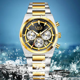 LIGE Top Luxury Man Quartz Watch Waterproof Luminous Date Chronograph Watches For Men Stainless Steel Fashion Men's Watch Reloj
