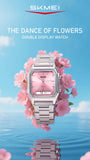 SKMEI Creative Dual Display Digital Electronics Watch Waterproof Quartz Watches For Men Women Students 3Time Luminous Wristwatch