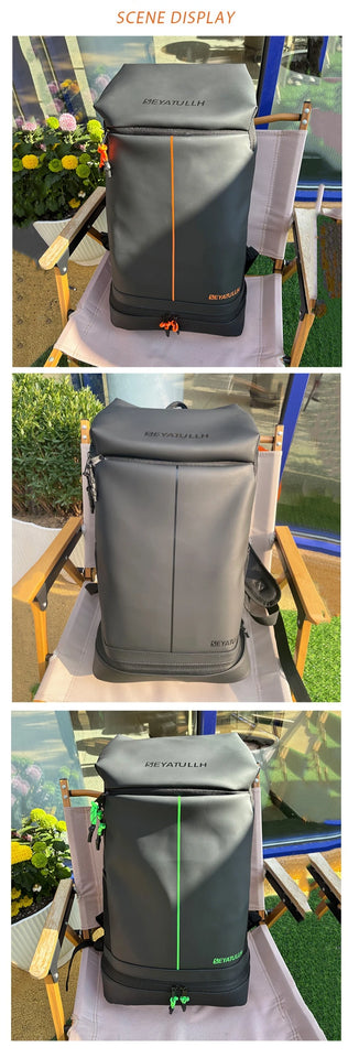 Shoulder Bag Large Capacity Outdoor Leisure Travel Waterproof Wear Resistant PU Sports Mountaineering Bag With Shoe Compartment