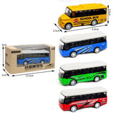 High Imitation Bus Shape Ornaments High Quality Kids Gift Hobbies Alloy Bus Model Extended Bus Toys Pull Back Vehicle Model