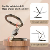 Double Sided Magnetic Phone Ring Holder Kickstand Magnet Grip for MagSafe For iPhone 16 15 14 Android Gym Car Holder Phone Stand