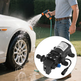 Electric Pressure Washer Pump 100W 160PSI 12V DC Water Transfer Pump Diaphragm Self Priming Sprayer Water Pump for Home / Garden