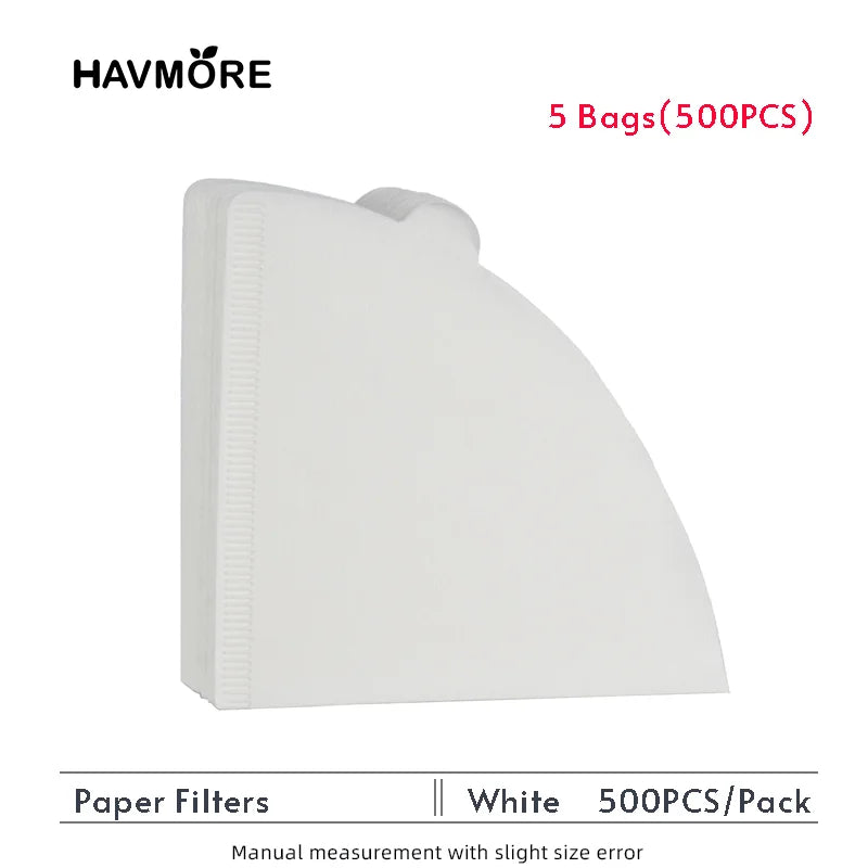 Clearance_100Pcs/pack coffee filter paper disposable filter paper drip coffee powder filter bag barista tool_Continuous updates