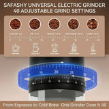 Portable Coffee Grinder Electric USB Rechargeable Home Outdoor Blenders Profession Adjustable Coffee Beans Grinding for Kitchen