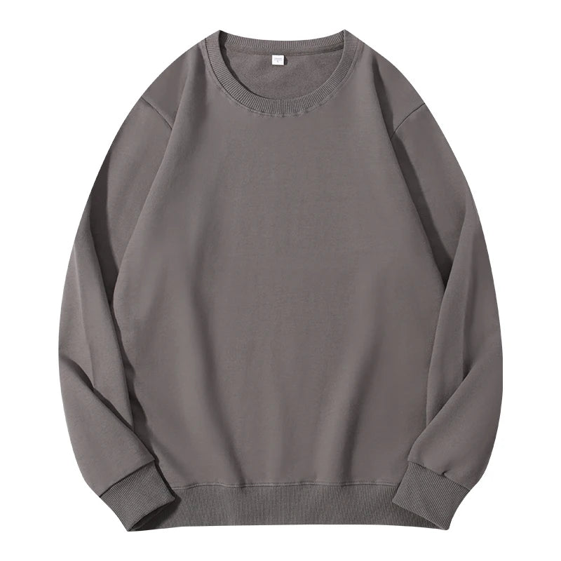 Autumn O-Neck Cotton Women's Sweatshirt Hoodies Basic Loose Casual Women Pullover Solid Sweatshirt Ladies Tops Factory Wholesale