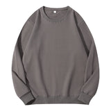 Autumn O-Neck Cotton Women's Sweatshirt Hoodies Basic Loose Casual Women Pullover Solid Sweatshirt Ladies Tops Factory Wholesale