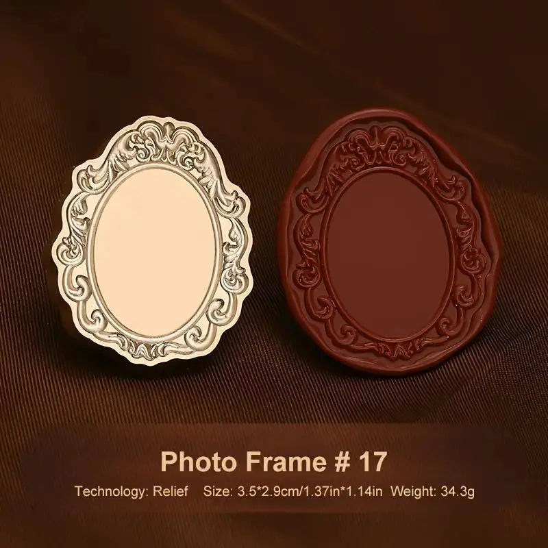 new arrivals 3D Photo Frame Wax Seal Stamps Fine Embossed Stamp Brass Head for Greeting Cards Gift Notebooks and Envelopes