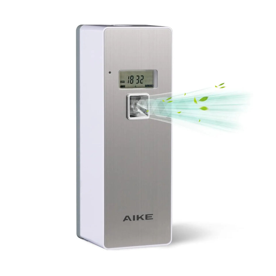 AIKE Fragrance Diffuser Automatic Air Freshener Dispenser with Screen,Wall-Mounted/Standing Diffuser for Household/Commercial