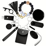 Self Defense Security KeychainSafety Keychain Full Set Set with Personal Alarm Protective Keychain Accessories for Women Girls