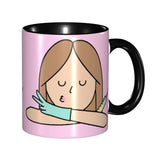 Pink Doctor Nurse Coffee Mugs DIY Customized Enfermera En Apuros Ceramic Milk Tea Mug Cup