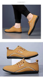 Retro Leather Shoes for Men Summer 2025 New Outdoor Lightweight Men's Loafers British Peas Shoes Men's Moccasins Tenis Masculino