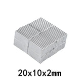 20x10x2mm  Block Rectangular Magnets  20x10x2 mm For Home Refrigerators, Offices DIY 20x10x2 mm