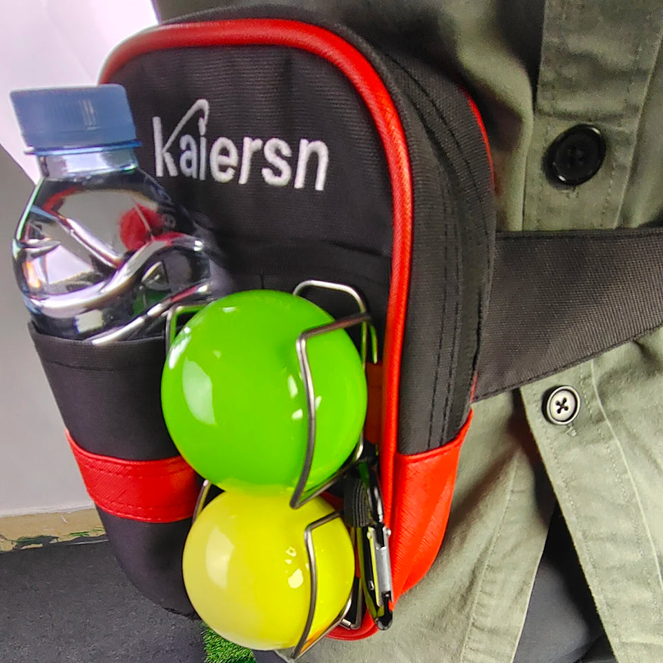 Kaiersn High Quality Park Golf Bag， With 2 Ball Clips Waist Bag，Golf Accessories Bag