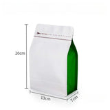StoBag 50pcs 250g Coffee Beans Packaging Bag with Valve Aluminum Foil Heat Sealing for Powder Tea Nuts Storage Reusable Pouch