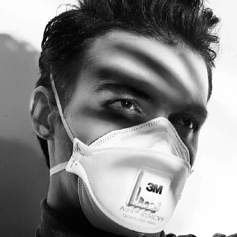 3M 9334CV Face Mask Aura Mascarilla Dust KN95 Mouth Masks Protective Filter Dust-proof Anti-fog Safety 3M Mascarillas