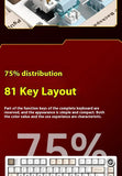 LEOBOG Hi75C Mechanical Keyboard 3Mode/Wired kit Hot Swap With Knob RGB Aluminium Alloy Gasket Hi75C Keyboard Kit PC Custom Gift