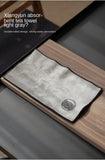 Water Absorption Tea Towel Tea Cloth Thickened Coffee Table Cloth Zen Teaware Towel Cotton Linen Rag Pad Tea Table Accessories